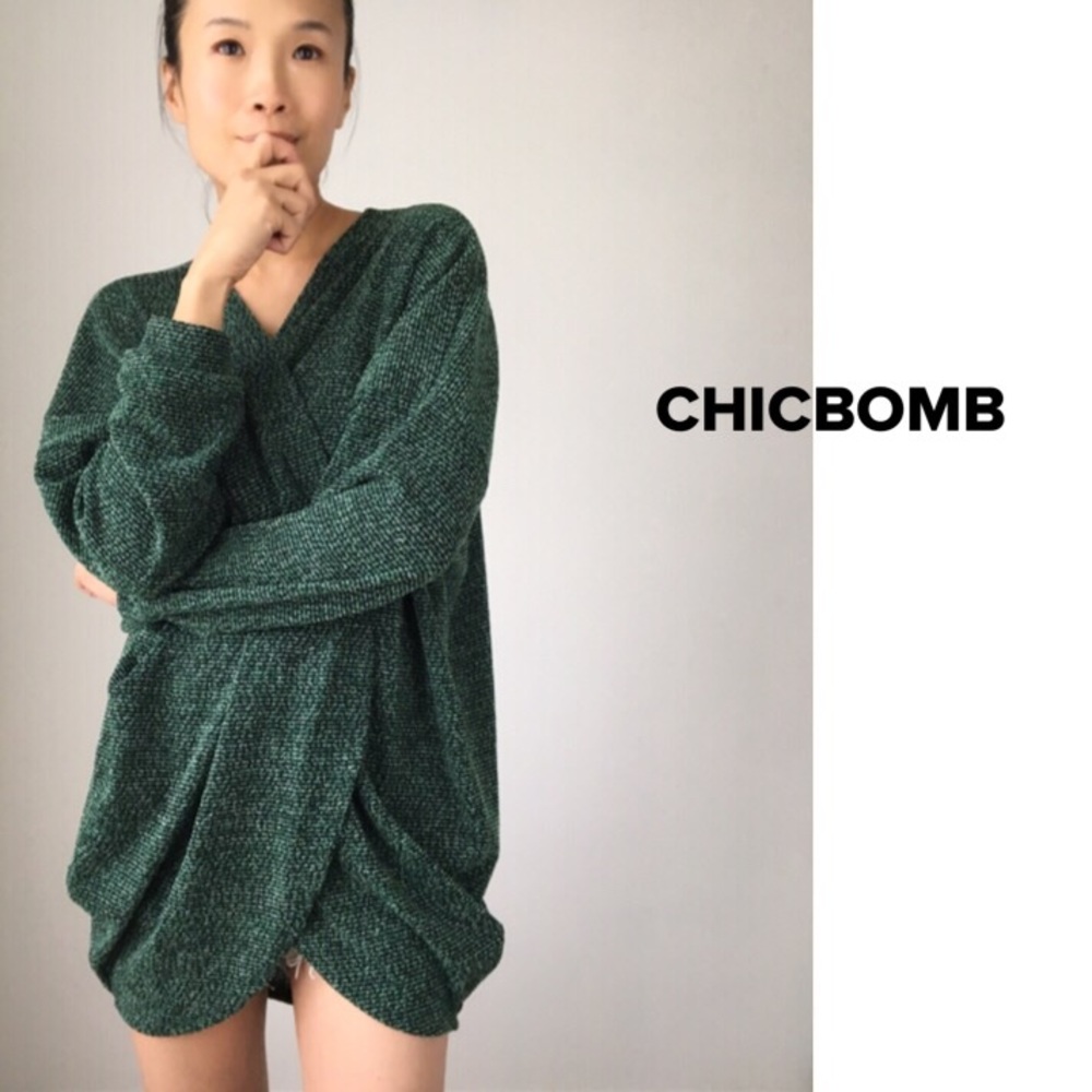 NEW Dark HUNTER GREEN open front Cardigan - Picture 7 of 7